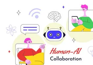 10 Human AI Collaboration Illustration