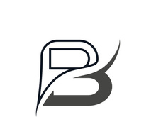 B letter logo template vector illustration