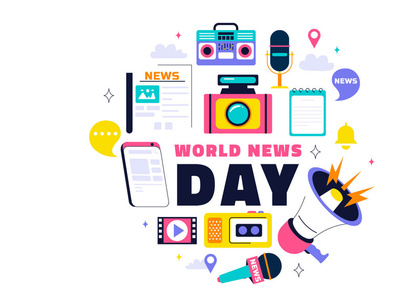 10 World News Day Illustration