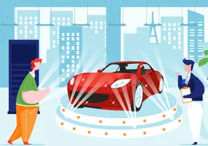 Car Dealership Vector Illustration_Pack 02