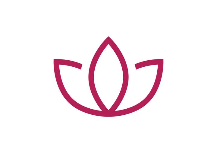 Lotus flower vector logo template