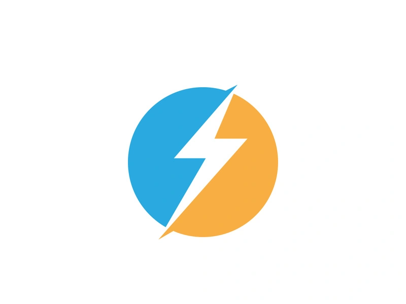 Strom Thunderbolt Template vector icon illustration design