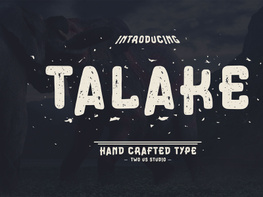 TALAKE - HANDCRAFTED TYPEFACE preview picture