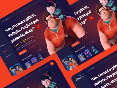 Movie Landing Page Design Concept