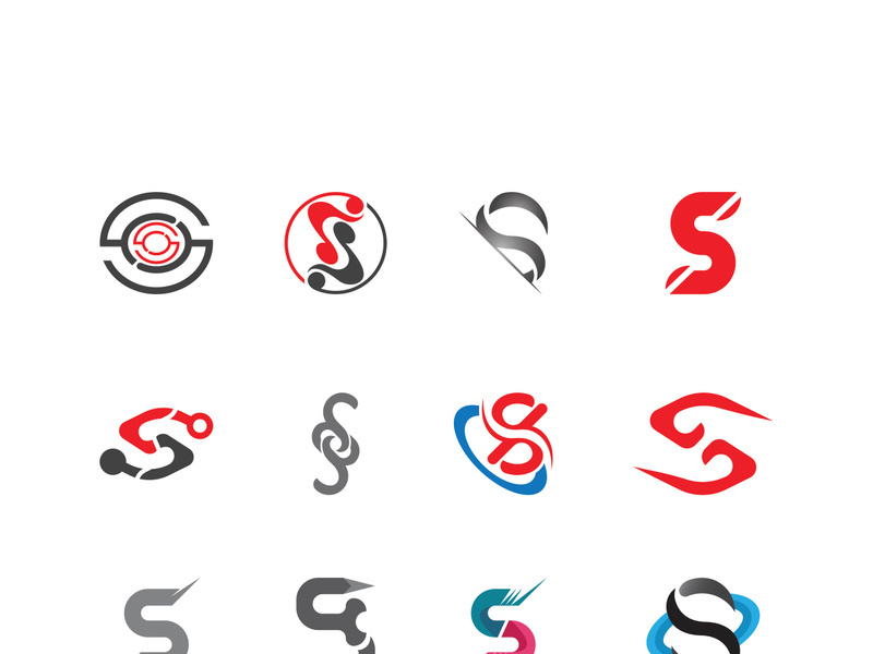 Business corporate S letter logo design vector