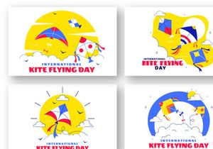 11 National Kite Flying Day Illustration