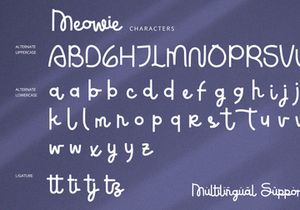 Meowie - Script Font