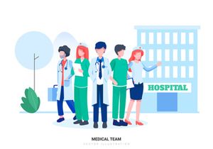 [Part 32] Hospital and Healthcare Vector Scenes