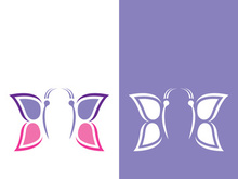 Butterfly logo icon vector design illustration