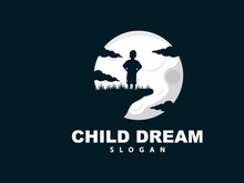 Dream Logo, Kid Dream Inspirational Design