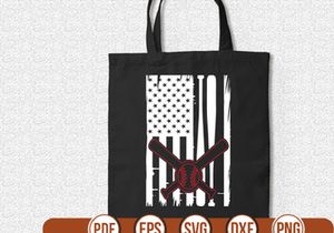 baseball  with usa flag t shirt Design