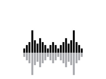 Equalizer Sound waves vector illustration design template preview picture