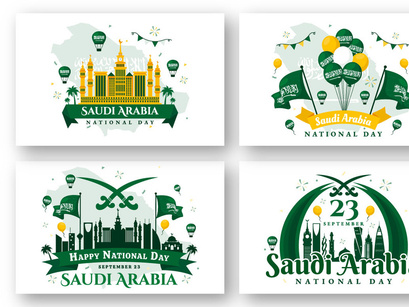 13 National Day of Saudi Arabia Illustration