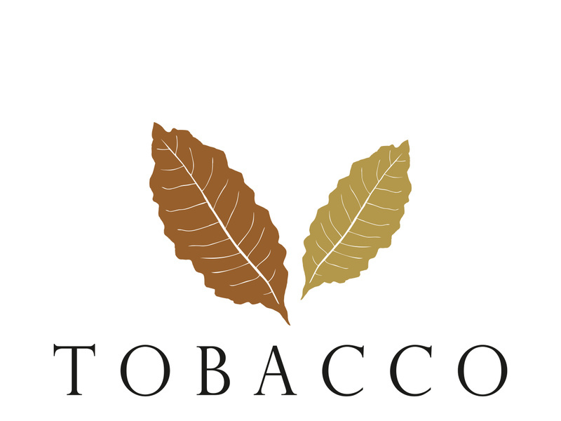 tobacco leaf logo,tobacco field and tobacco cigarette logo .With easy and simple editing.