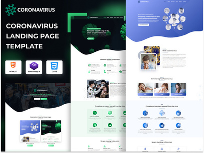 Coronavirus - Medical Landing Page Template