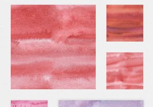 Watercolor Seamless Textures - Red Pack