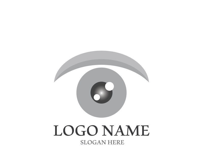 Branding identity corporate eye care vector logo design