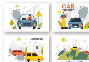 9 Car Air Pollution Illustration