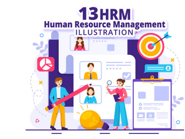 13 HRM Human Resource Management Illustration preview picture