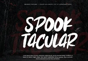 Ominous Outlaw - Rough Display Font
