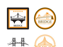 Bridge logo icon design and business symbol template