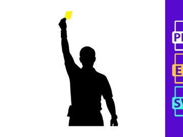 A silhouette of a man holding up a glowing yellow light source in his right hand preview picture