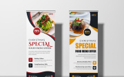 Food Menu Roll Up Banner Template Ver-1