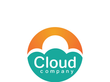 Cloud logo vector icon illustration preview picture