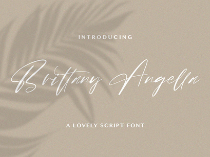 Brittany Angella - Lovely Script Font