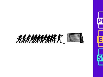 Evolution of humans reading from left to right in a historical sequence