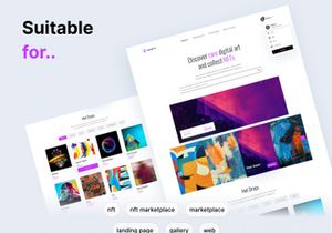 RareNFT - NFT Marketplace Landing Page UI Kit