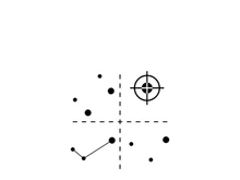 quadrant concept  diagram  logo illustration