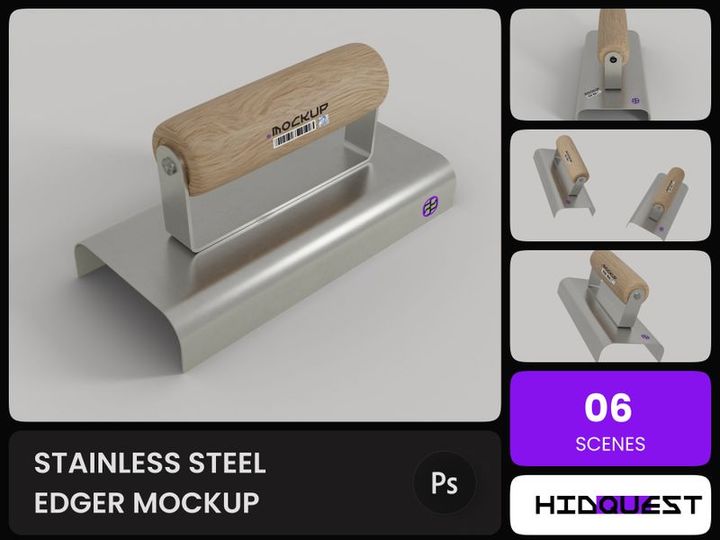 Stainless Steel Edger Mockup