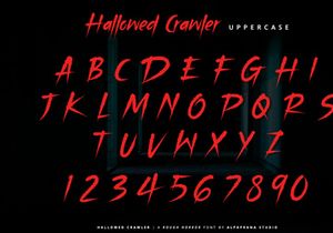 Hallowed Crawler - Rough Font
