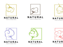 Cotton Logo Desain Vector