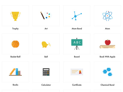Education Color Icons