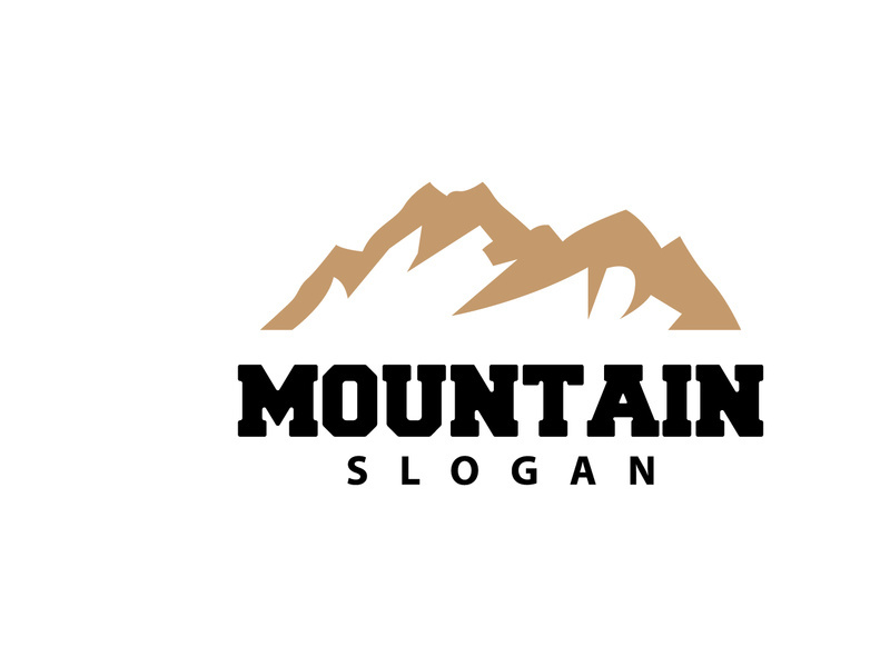 Mountain Logo, Nature Landscape Vector