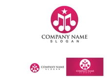 Music Note Logo Player vector icon