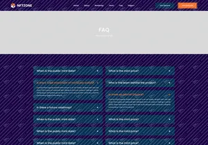 NFT Minting Landing Page Figma Template
