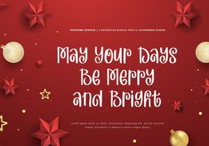 Stocking Stuffer - Display Font