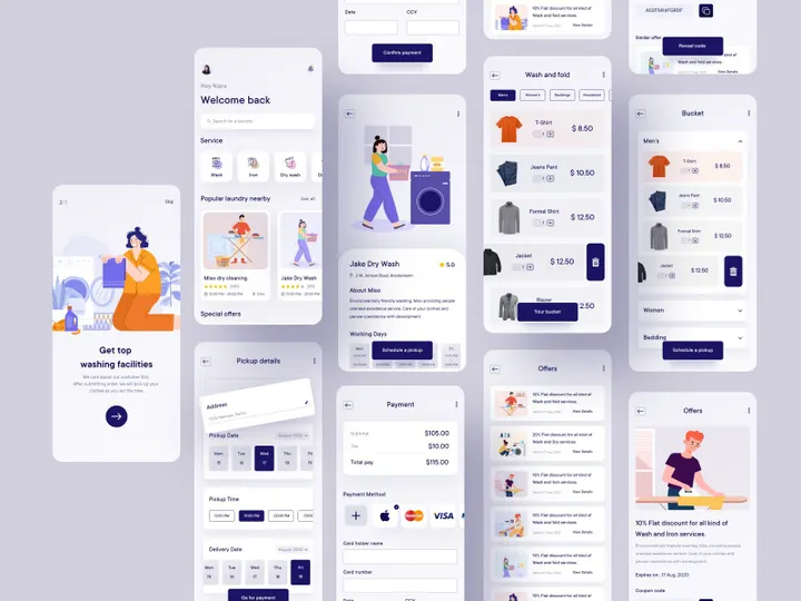 Laundromat Mobile Application Design