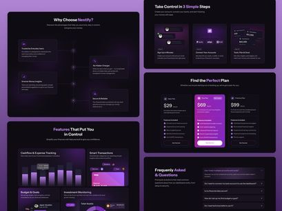 NestLanding - Fintech SAAS Landing Page
