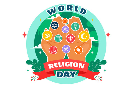 11 World Religion Day Illustration