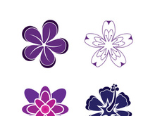 Flower vector icon design template illustration