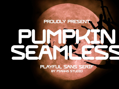 Pumpkin Seamless - Playful Sans Serif