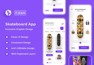 Skateboard Shop App Design