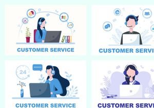 16 Contact Us Customer Service Illustration