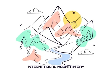 7 International Mountain Day Illustration