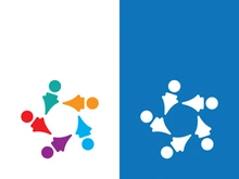 Community, network and social icon design template