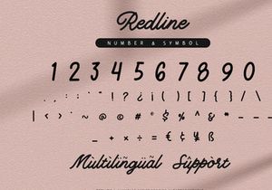 Redline - Vintage Script Font